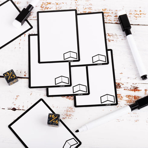 50 Pieces Reusable Dry Erase MTG Tokens with Marker, Double-Sided MTG Proxy Cards for Magic The Gathering Accessories