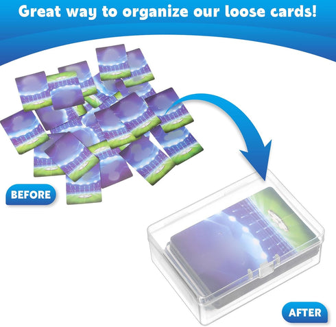 24 4.05 2.91 1.35 Inch Vicenpal Pcs Playing Card Boxes Clear Plastic Deck Cases Trading Card Storage Boxes Game Cases