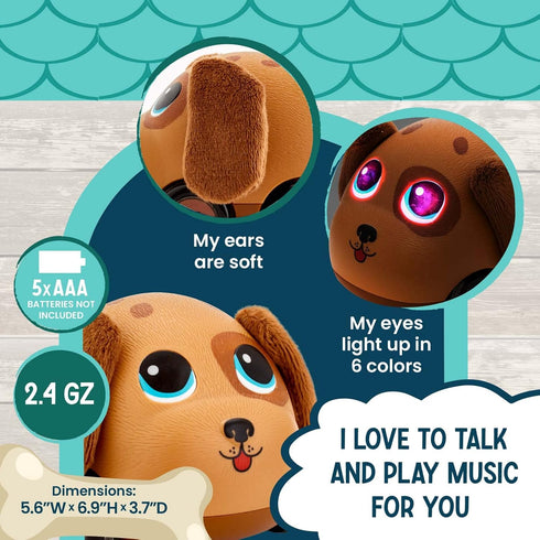 Poko Petz Remote Control Car for Toddlers - Light Up Dog Toys, Singing, Talking Preschool Toys