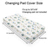 Cartoon Fairy Tale Dragon Moon Stars Clouds Trees Changing Pad Covers Watercolor Dragons Diaper Changing Table Cover Sheets for Boy Girl Soft Stretchy Snug Fitted Baby Changing Pad Mats 32''x16''