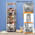 57" 3D Stuffed Animal Storage, Tall Wooden Toy Organizer with Sign, Upgraded Thicker Solid Pine Plushie Holder, Large