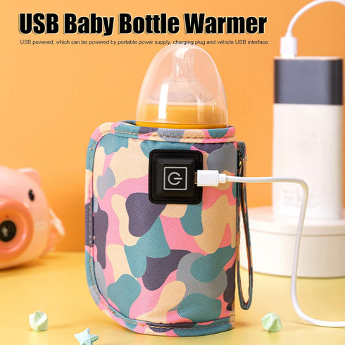 USB Baby Bottle Warmer,Portable Car Travel Bottle Warmer,Three Levels Temperature Adjustment Hook Design Bottle Warmer