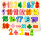 LovesTown Wooden Number Shape Puzzles, Educational Montessori Toddler Puzzles for Boys and Girls