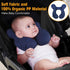 KAKIBLIN Baby Travel Pillow, Infant Head and Neck Support Pillow for Car Seat, Pushchair, for 0-1 Years Old Baby (Blue) by KAKIBLIN
