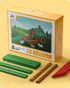 110 Set 3+ SainSmart Jr. PCS Wooden Log Cabin Building House Toy for Toddlers, Classic STEM Construction Kit