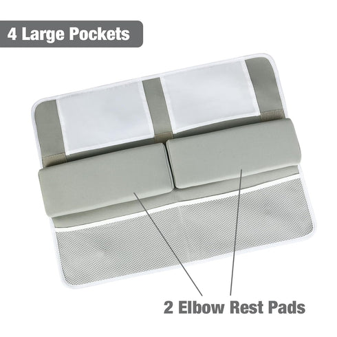 Elbow PandaEar Baby Bath Kneeler & Rest Pad, Comfortable Non-Slip Kneeling Mat Cushion with Toy Organizer Storage