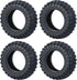 4PCS Rubber Micro RC Tires, 42mm for Kyosho Mini Z 4x4 Tires, 1/18 Scale, 1/24 Scale