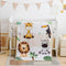 Cokouchyi Safari Animal Crib Bedding Set for Baby Boys Girls, 3-Piece Baby