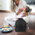 Insulated Black Bottle Cooler Bag for Travel Nursing & Milk Storage