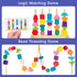 Montessori Wooden Lacing Beads Toys for 2-4 Year Olds, Sequencing & Stacking Block Toy with Storage Box