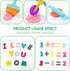 Dough Tools Play Dough Cutters, Various Shapes Include of Letters, Numbers, Symbols (47 PCS)