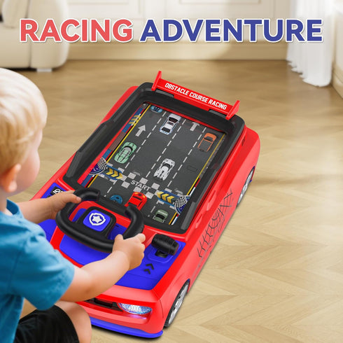 Mytothfy 3+ Musical Steering Wheel Racing Car Toy, Racing Adventure Car Steering Wheel for Toddler Kids, Toddler