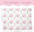 30 40 Inches Floral Minky Baby Blanket x for Girls, Soft Plush Receiving Blanket with Dotted Back, Gift for Newborn