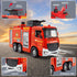 Leopmase Set, 2 2 4 Remote Control Fire Truck, RC Fire Truck Toy Firetruck with Fire Extinguisher, Dolls, Traffic