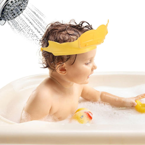 ibasenice Bath Hat for Toddlers Hair Washing Design Shampoo Shield for Boy Girl Keeps Hair Dry Ears Protected