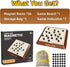 8-12, 2-4 Magnet Game, Board Games for Kids Family Games for Kids and Adults, Magnetic Game Chess with Storage Board