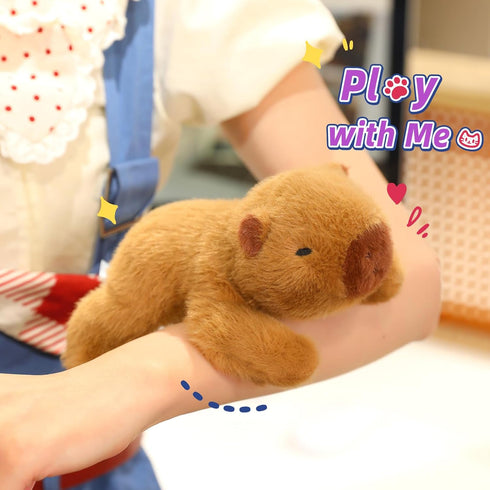 7.8 inch Ditucu Cute Palm-Sized Capybara Stuffed Animal Soft Capibara Plush Doll Small Plushies Toys Gifts for Kids
