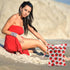 CQM Summer 12x10 Inch, Fruits Wet Bags Strawberry Waterproof Travel Laundry Bags, Reusable Wet Dry Bag for Swimsuit