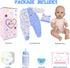 18'' Set 3+ Aori Reborn Baby Dolls Boy - Realistic Newborn Baby Doll with Blue Feeding & Birth Certificate - Lifelike