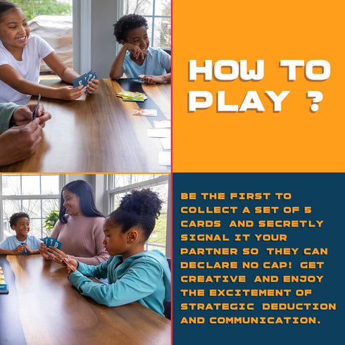 NO CAP! - The Thrilling Card Game for Kids and Teens. The Perfect Game for Family Game Night. Hours of Travel Sized Game Fun. A Social Strategy Game for Teens and Tweens