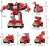 5 1 Funny Boo Transforming Robot Toys for Boys Metal Fire Rescue Vehicle Deformation Toy in Educational STEM Toys