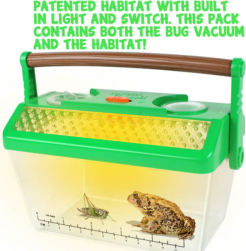 Nature Bound Bug Catcher Vacuum with Light Up Critter Habitat Case, Eco-Friendly Outdoor Toys for Kids, Includes Vacuum