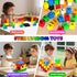 56PCS 3+ (1IN) Annexfun Magnetic Blocks for Toddlers,Magnetic Building Blocks Cubes,Montessori Preschool STEM Sensory