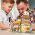 Set,Openable 923PCS 8+ Lucky Cat Building Taiyaki Shop Mini Brick Building Toy for Boys Girls Age