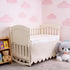 100% 28"x 52" 14" 4-Sided Cotton Scallop Edge Crib Bed Skirt, with Drop, Soft Breathable Cotton Bedding Skirt for Baby