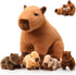 Hollowfly 5 Pcs Capybara Stuffed Animals Capybara Plush Gift for Stuffed Mommy Kids