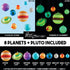 Great Explorations 3-D Solar System Glow In The Dark Ceiling Hanging Kit with 3D Planets and Star Stickers
