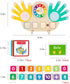 Quliwise 2 1 Counting 3-5, 3-5 Educational in Math Manipulatives Number Blocks & Teaching Clock for Kids, Preschool