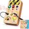 TINTECUSA Busy Board Montessori Toys for Toddler, Wooden Sensory Board Switch Toy