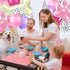 46 Pcs Dog Themed Balloon Decoration Set with Paw Print and Bone Balloons for Birthday Party Supplies