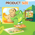 FunMission 8Pcs 3+ Puzzles, Animals Pegged Puzzles Toddler Toys, Brain Teaser Puzzles Montessori, Wooden Games