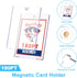 RIXUGIT 20-Pack 180pt Magnetic Card Holder for Trading-Cards - Clear Trading Card Sleeves, Magnetic Card Case