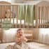 Set 4, Baby Bright Viscose Swaddle Blanket of Newborn Wrap Receiving Blankets Swaddles for Newborns Oat, Cream, Mint
