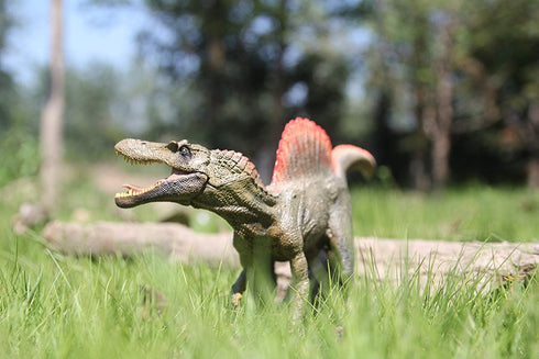 Spinosaurus Toy with Moveable Jaw, Dinosaur Action Figure for Kids Birthday Cake Topper, Home Decoration or Dinos Fans