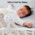 GUSGU Clip-On Stroller Fan for Baby, Mini Portable Fan with Flexible Tripod & Rechargeable Battery, Handheld Travel Fan