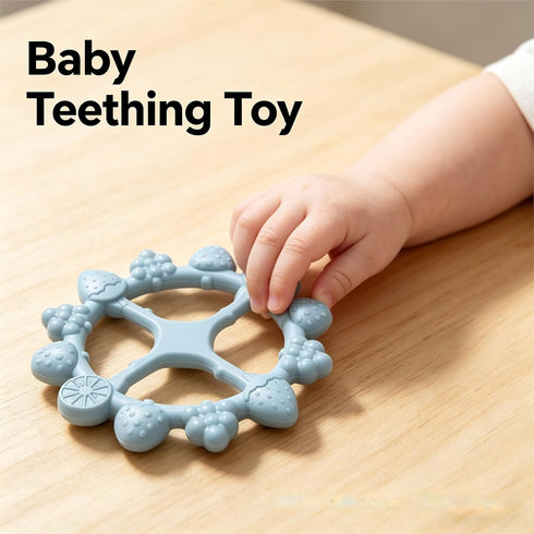 Dimming 9 Baby Night Light for Car Seat with Ring Teether Baby Infant- Function Colors Changing Eye Caring Portable