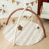 5 Razee Baby Gym Mat Infant Activity Gym Mudcloth Baby Activity Center with Play Mat with Toys for Babies as Shower Use