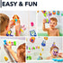 100% Non-Toxic Bathtub Numbers - Set of 27 pcs Fun Bath Foam Toys for Kids Girls Boys - Educational Puzzles