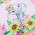Set Girls,5 Pink Cartoon Elephant Crib Bedding for Piece-Crib Sheet/Crib Skirt/Quilt/Blanket/Diaper Bag