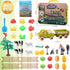 2.2lb Playset, 3 4 5 6 Eaciilee Play Sand Farm Toys, Farm Sensory Bins with Play Sand, Animal, Take Apart Truck Trailer