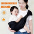 zgrdhw 10-45lbs(Grey,Cloth) Baby Sling Carrier Toddler Carrier One Shoulder Adjustable Shoulder Strap Labor-Saving Baby
