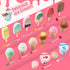 Counter Playset 3+ WHOHOLL Wooden Ice Cream for Toddler Girl Toys, Play Store Pretend Toy Food Play Kitchen Accessories