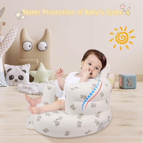 3 EKEPE Inflatable Baby Seat for Babies Months & Up, Baby Floor Seats for Sitting Up, Baby Seats for Infants, Blow Up