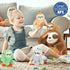 Tezituor Sloth Plush Toy Set of 5, Mommy Sloth Stuffed Animal with 4 Plush Sloth Babies, Gifts for Kids Age 3-9