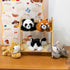 PEACH CAT Cat Stuffed Animal Cute Plushies Small Plush Toys Gifts for Kids Black and White