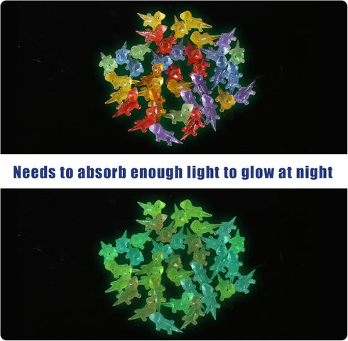 60pcs Mini Glow Lizard, Cute Resin Figure Miniature Landscape Decoration for Dollhouse and Gardens